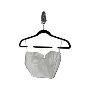 White WhiteFox Strapless Corset Top